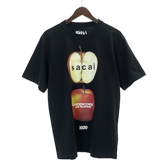 サカイ/SACAI ×UNDERCOVER 17AW アップルプリントTシャツ 　買取参考価格3.000～6,000円前後