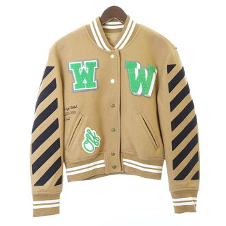 オフホワイト/OFF WHITE 15AW Letterman Jacket レターマン スタジャンジャケット買取参考金額は  30.000~40.000円前後 | BLOWZ 買取実績 |  ブランド服・ブランド古着の買取率ほぼ100％のBLOWZ（ブロウズ）の買取実績。少々の汚れ、ダメージでも買取いたします。送料・査定 ...