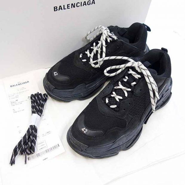 バレンシアガ/BALENCIAGA TRIPLE S TRAINERS トリプルエス加工あり