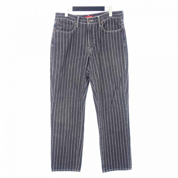 シュプリーム/SUPREME × Levis リーバイス 18SS Pinstripe 550 Jeans参考買取価格6000～12000円前後