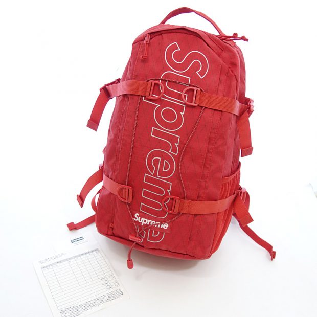 シュプリーム/SUPREME 18AW Backpack レッド バックパック リュック参考買取価格10000～15000円前後
