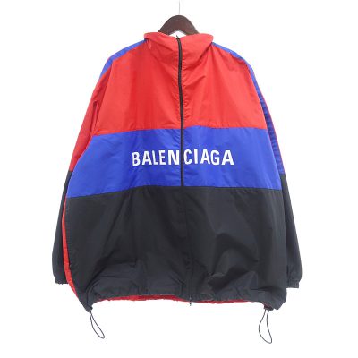 バレンシアガ/BALENCIAGA 19SS ロゴ カラー ブロック ナイロン ウインドブレーカー ジャケット
