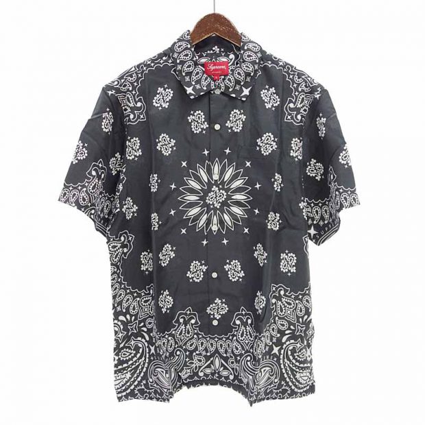 シュプリーム/SUPREME 21SS Bandana Silk S/S Shirt シャツ 買取参考金額 12,000～15,000円前後