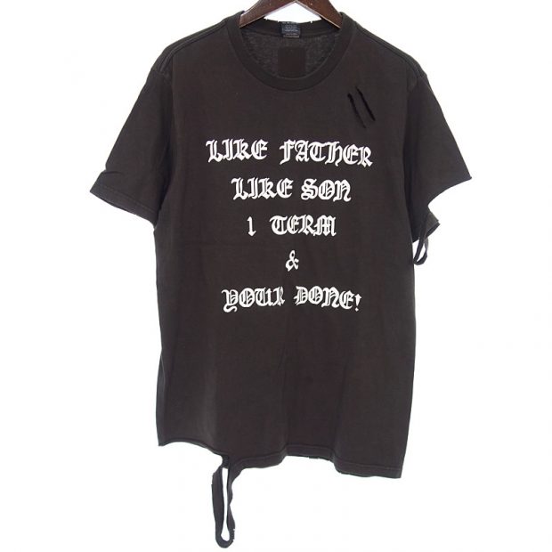 熱販売 NUMBER NINE 04aw GIVE期 反戦damageTシャツ サイズ3 Tシャツ/カットソー(半袖/袖なし)