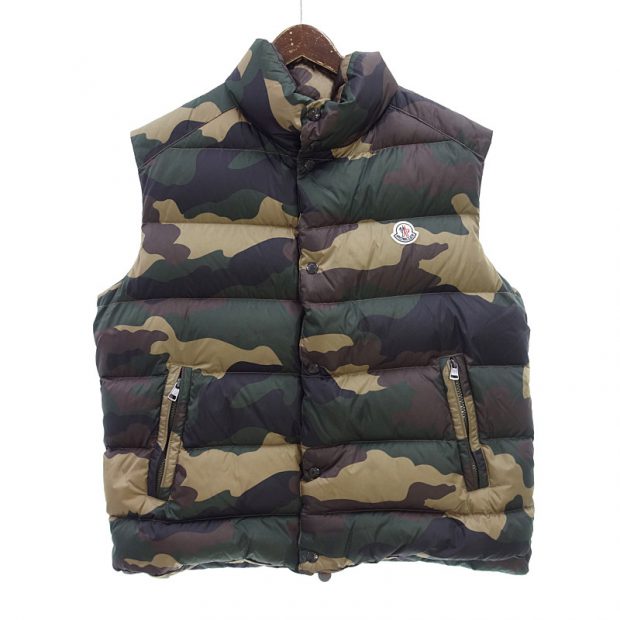 モンクレール/MONCLER TIB GILET カモフラ 迷彩 ダウンベスト参考買取 