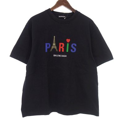 バレンシアガ/BALENCIAGA PARIS LOVE プリントTシャツ参考買取価格5000～9000円前後