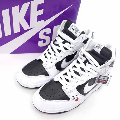 シュプリーム/SUPREME Nike SB Dunk Hi QS By Any Means スニーカー 買取参考金額は30,000円から35,000円前後
