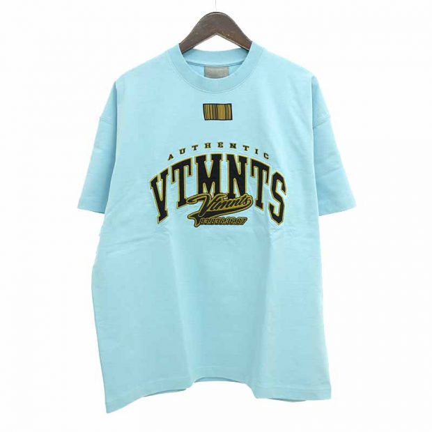 ヴェトモン/VETEMENTS 22SS VTMNTS COLLEGE T-SHIRT プリントTシャツ 買取参考金額12000円～14000円前後