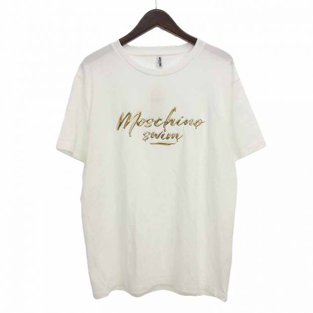 モスキーノ/MOSCHINO SWIMライン ラバーロゴ プリントTシャツ 買取参考金額 3,000円から5,000円前後