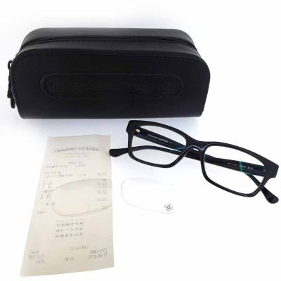 クロムハーツ/CHROME HEARTS DROP BOX　CHプラス　テンプルウェリントン眼鏡 買取参考金額25,000円から30,000円前後