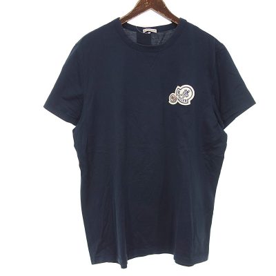 モンクレール/MONCLER ダブル ワッペン ロゴ 半袖 クルーネック Tシャツ 買取参考金額5,000～10,000円前後