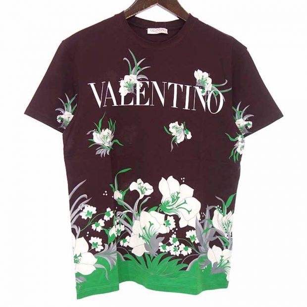 ヴァレンティノ/VALENTINO Floral Print Logo Tee フローラルプリントロゴTシャツ 買取参考金額8,000～12,000円前後