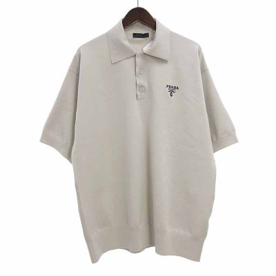 プラダ/PRADA 22SS Wool Polo Shirts ロゴ ウール ポロシャツ Tシャツ 買取参考金額30,000～50,000円前後