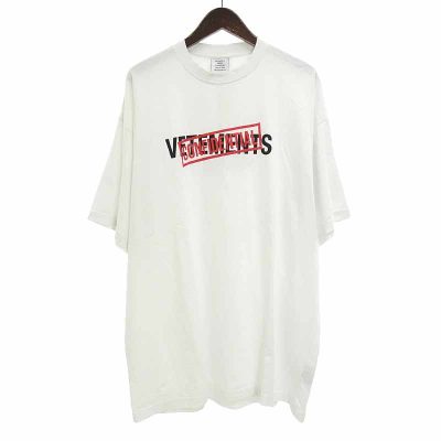 ヴェトモン/VETEMENTS 22AW フロント ロゴ プリント 半袖 カットソー Tシャツ 買取参考金額10,000～20,000円前後