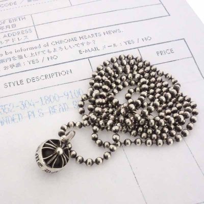 クロムハーツ/CHROME HEARTS BANDED PLUS BEAD SML バンデッドプラスビーズ ネックレス 買取参考金額20,000～30,000円前後