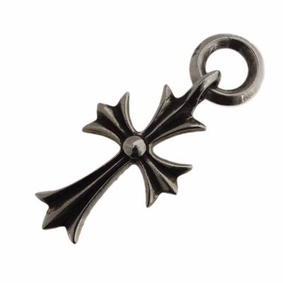 クロムハーツ/CHROME HEARTS TINY CH CROSS タイニーCHクロス チャーム シルバーネックレス 買取参考金額30,000～50,000円前後