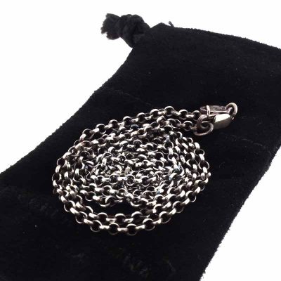 クロムハーツ/CHROME HEARTS NECKCHAIN R24 ロールチェーン 24インチリング 買取参考金額20,000～40,000円前後