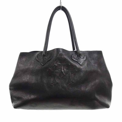 クロムハーツ/CHROME HEARTS TOTE W SNP 3CEME スナップ 3セメタリー レザートート バッグ 買取参考金額200,000～300,000円前後