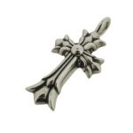 クロムハーツ/CHROME HEARTS DBL CH CRS ダブルCHクロス チャーム シルバーネックレス 買取参考金額40,000～70,000円前後