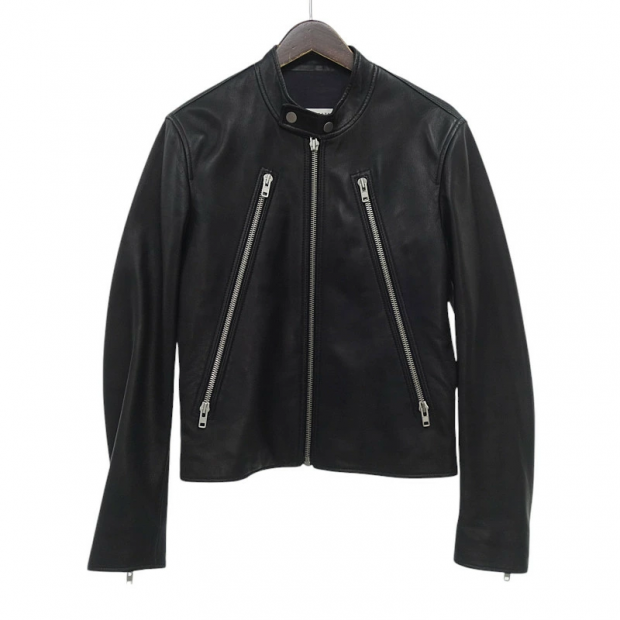 メゾンマルジェラ MAISON MARGIELA 19SS 5 ZIP LEATHER JACKET 八の字 レザー ジャケット 買取金額100,000円