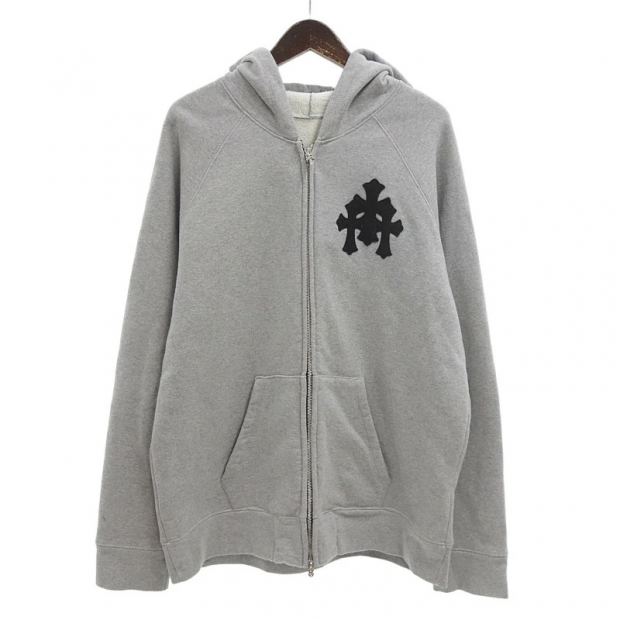 クロムハーツ CHROME HEARTS Y NOT ラベル付きクロスパッチジップアップパーカー 買取金額200,000円