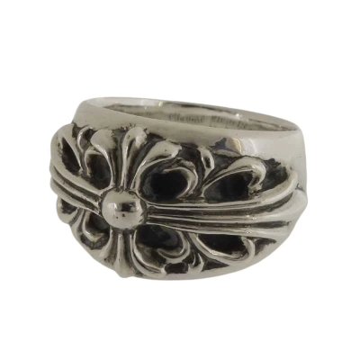 クロムハーツ CHROME HEARTS FLRL CRS フローラルクロス シルバーリング 買取金額72,000円