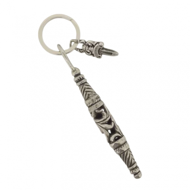 クロムハーツ CHROME HEARTS SMALL ROLLER No5 スモール ローラー ダガー キーリング  買取金額70,000円