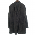 ヨウジヤマモト YOHJI YAMAMOTO 25SS インク ダイ ツイル シングル ラペル スイッチング ジャケット 買取金額40,000円