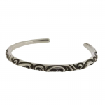 クロムハーツ CHROME HEARTS BANGLE SCROLL スクロールバンド シルバーブレスレット 買取金額75,000円