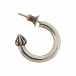 クロムハーツ CHROME HEARTS HOOP PLAIN プレーンフープ シルバーピアス 買取金額40,000円