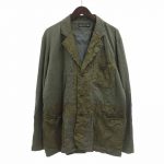 イッセイミヤケ ISSEY MIYAKE シワ加工 3Ｂ コットン ポリエステル ト カーキジャケット 買取金額10,000円