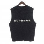 シュプリーム SUPREME 24AW Chenille Sweater Vest Black ベスト 買取金額8,000円